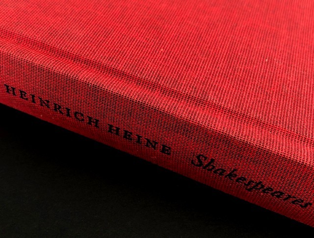 Shakespeares Mädchen und Frauen, Autor: Heinrich Heine, Verlag: Hoffmann und Campe Verlag
Überzug: Buchleinen, Dubletta 3263